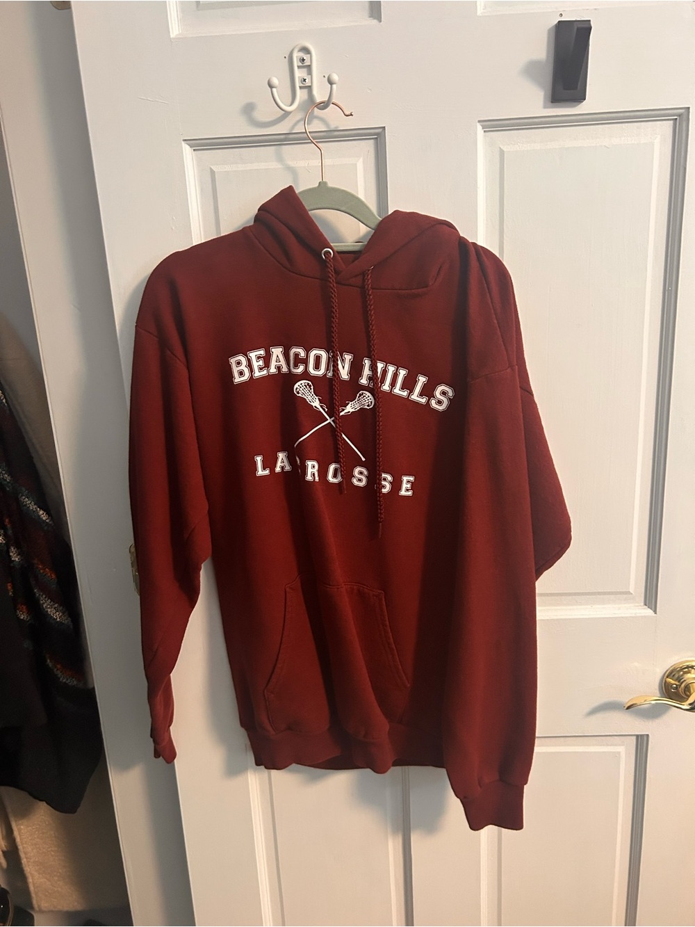 Port and Company Maroon Beacon Hills Lacrosse Hoodie